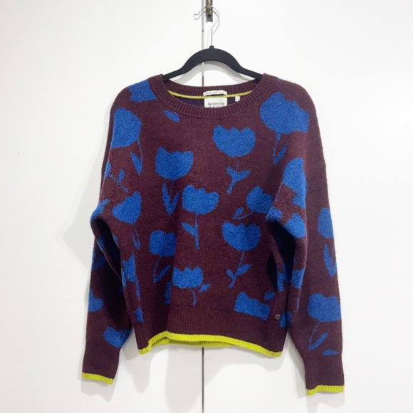 Scotch & Soda Amsterdam Tulip Crew Neck Sweater Size Small - Picture 3 of 6